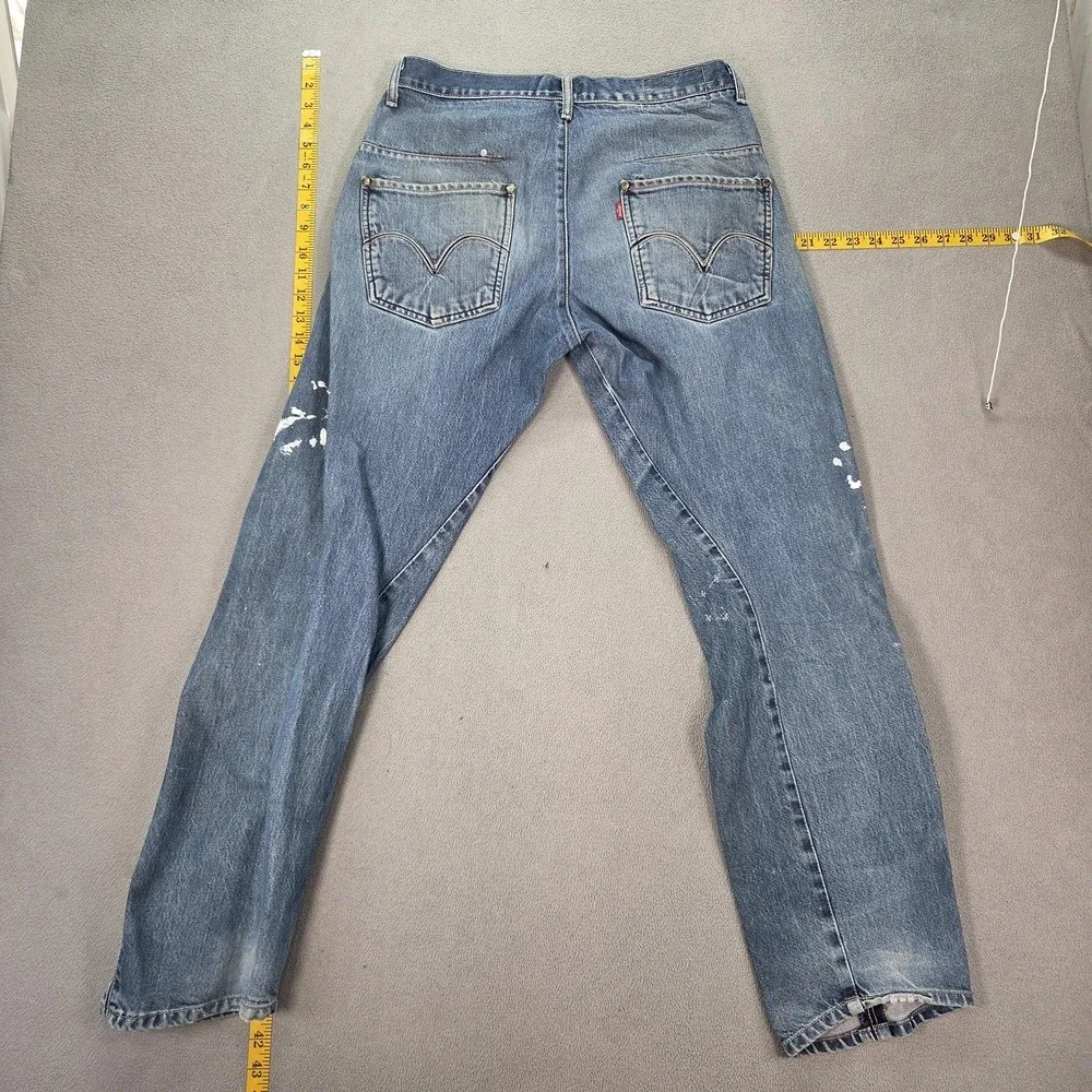 Levis Engineered Jeans Mens Medium Wash Blue Straight Twisted‎ Fits 31x30
